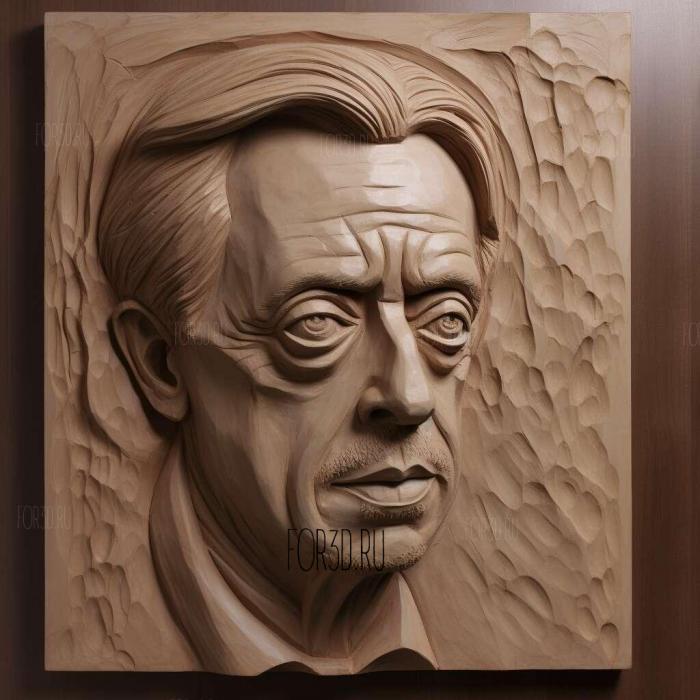 steve buscemi 1 stl model for CNC